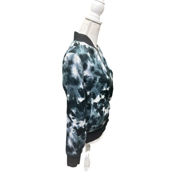 Peyton Jensen Women's Tie Dye Bomber Jacket Multicolor Zip Up Size S - Picture 3 of 9